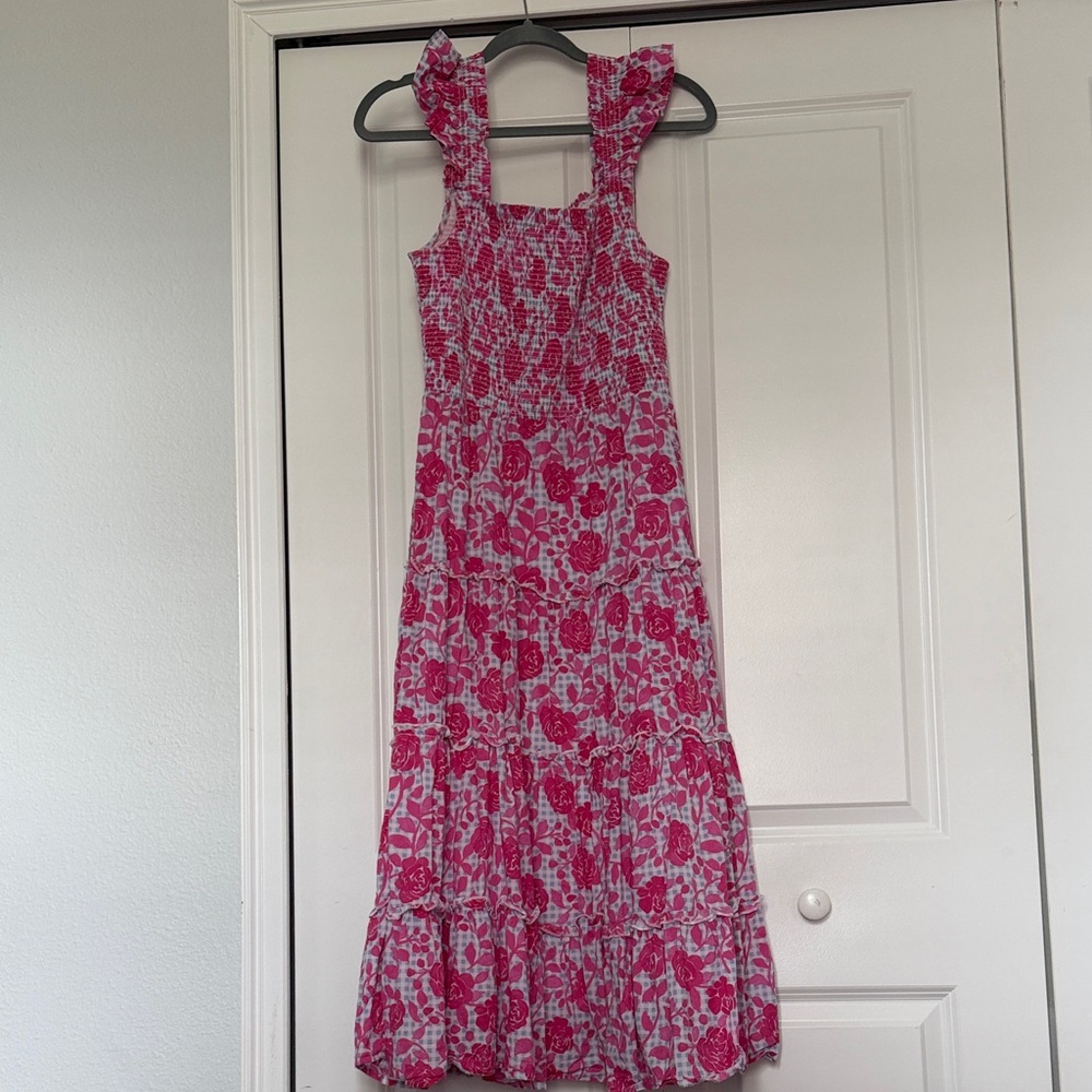 Vineyard Vines 148th Kentucky Derby Pink Floral Dress size small maxi style - Picture 8 of 8